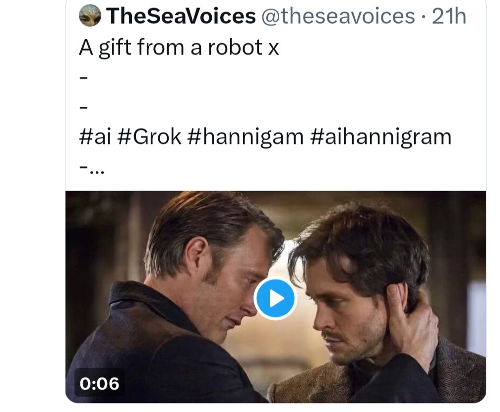 Just to drive this home because I've blocked them (just had them muted before) and I imagine they will inevitably block me back, so I want to make sure that if you follow them you know this: 

TheSeaVoices supports Israel. 

TheSeaVoices supports AI. 

Fuck TheSeaVoices.