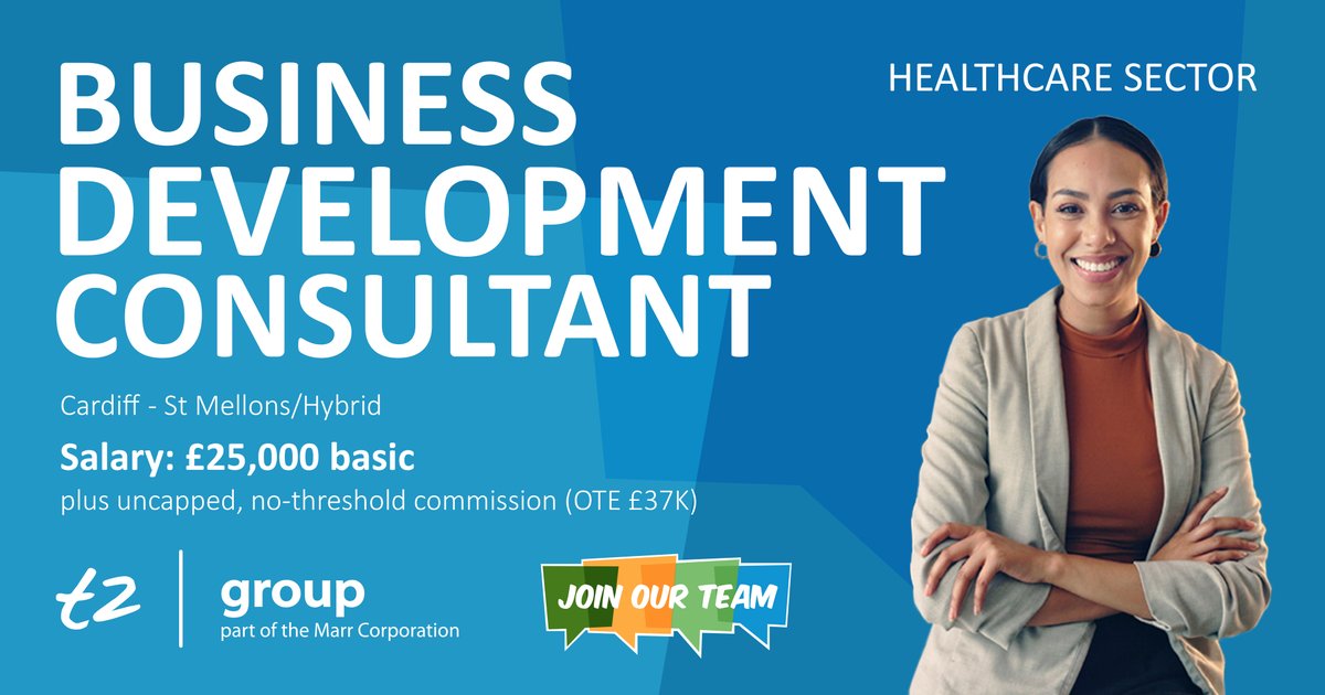 t2apprentice's tweet image. 🚨 We're hiring! 🚨Join t2 group as a Business Development Consultant – Healthcare 💼
📍 Cardiff | 💸 £25K + uncapped commission (OTE £37K)
✨ No sales experience needed—just confidence &amp;amp; curiosity!
🏠 Hybrid after probation
📩 Apply: ow.ly/URC250WGs1h
#CardiffJobs #t2group