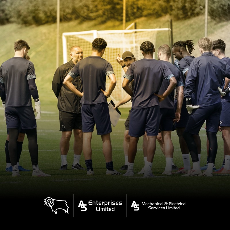 dcfcofficial's tweet photo. Derby County are pleased to announce the extension of its partnership with A&amp;S Enterprises for the 2025/26 season. 🤝