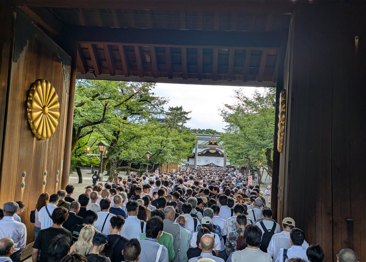 こんなにも愛国者が✨
まだまだ日本には希望がある🇯🇵
#靖国神社