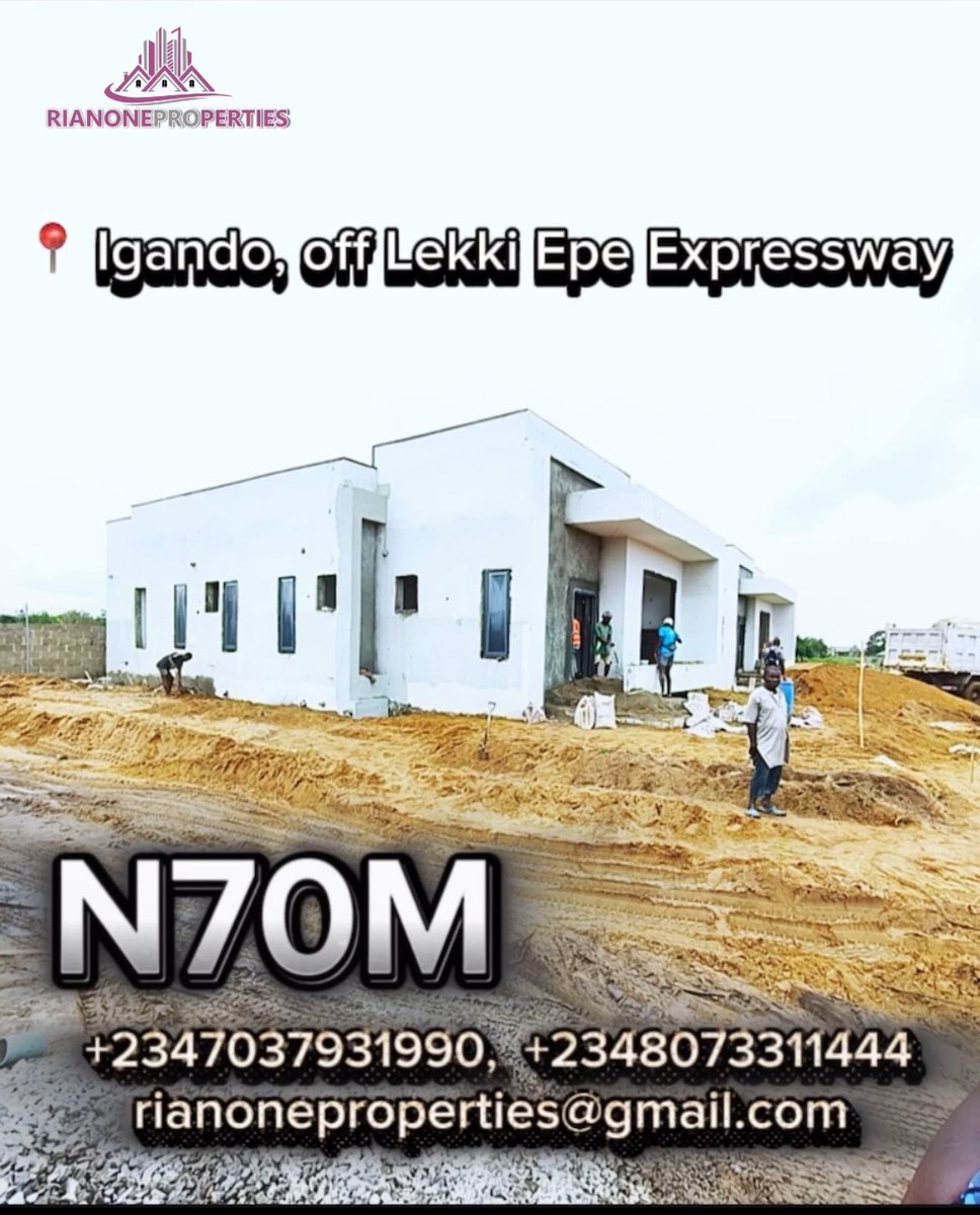 MarianOgbode's tweet image. Step into luxury living at AYHomes 4-Bedroom Fully Detached Bungalows in Igando, Ibeju-Lekki. Secure the pre-launch price of ₦70M before 16th August!  #sweethome #invetment #butnow