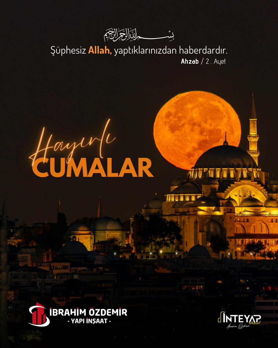 ozdemribrhm's tweet photo. "Şüphesiz Allah, yaptıklarınızdan haberdardır."
#Ahzab2 

Razı olması gerekenin rızasını hak ettiğimiz, hayırla dolu nice Cumalar'a #HayırlıCumalar 

#İbrahimÖzdemir https://t.co/bIR64BNa0f