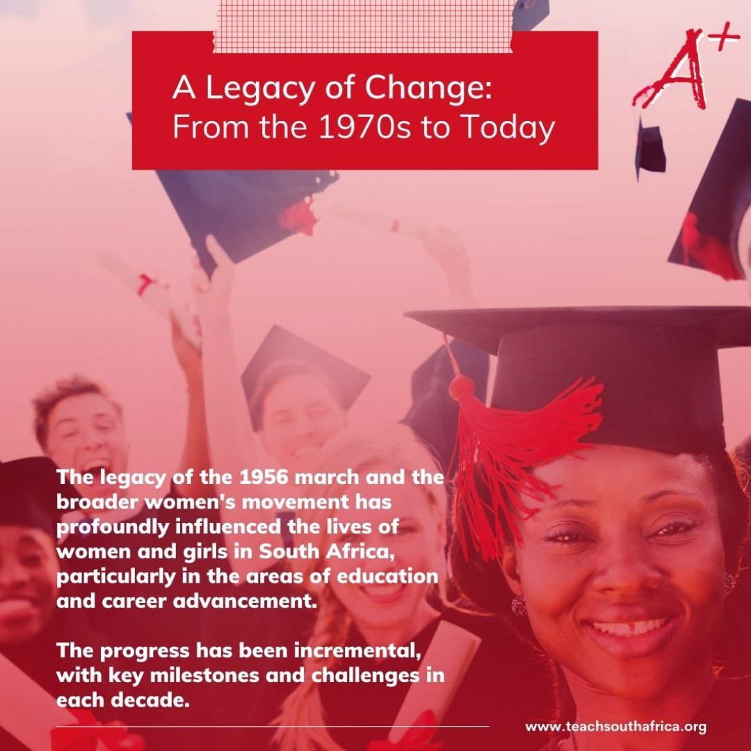 TEACH_SA's tweet image. From past struggles to present victories, the journey of change is a story we continue to write together.

#TEACHSouthAfrica #TEACHSA #WomenMonth #WomesMarch1956
#EmpowerWomen #Equality #WomensRights