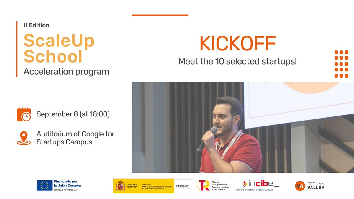 What do 10 startups and a room full of ambitious founders have in common? 🤔

No formal panels. Just kicking off #ScaleUpSchool, the final edition of our acceleration program with <a href="/INCIBE/">INCIBE</a>

No dress code. No ticket fee. Just show up and be part of it.

🔗 lu.ma/8oarxgc1