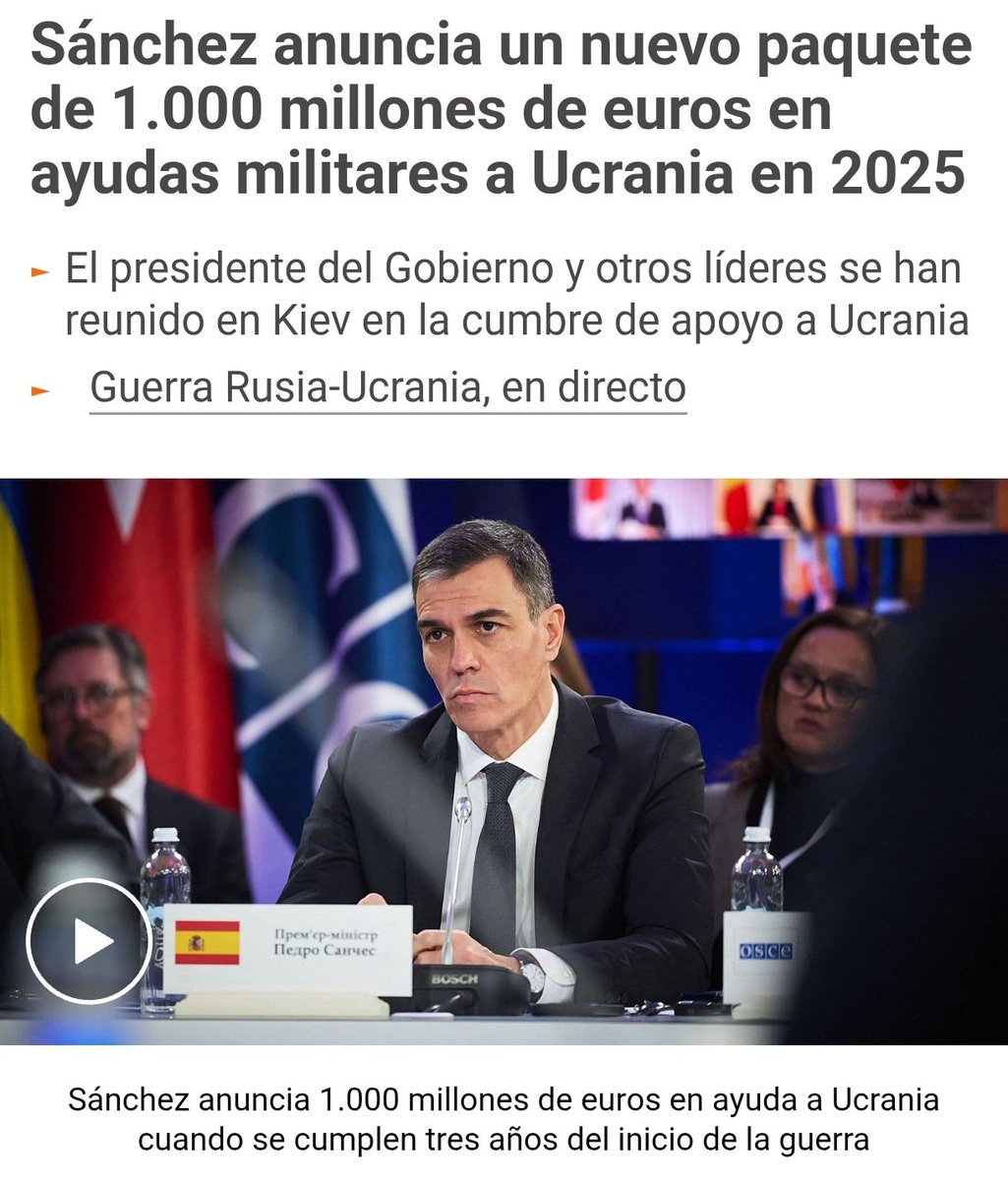 Imagina la cantidad de aviones cisterna que se podrían haber comprado con los 1.000 millones de € que el «gobierno más progresista de la historia» envío a la basura ucronazi.