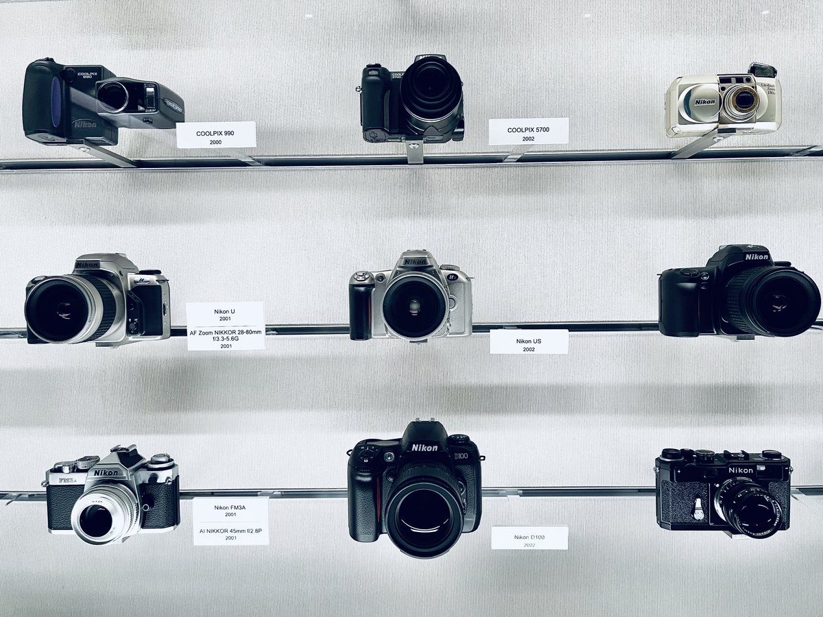 STTraveler's tweet photo. Nikon cameras used in the past 🙋🏻♀️
#D100
#D1X
#D2X
#D70
#D300s
Couldn’t find #D610 📷
#ニコン
#ニコンミュージアム
#NikonMuseum https://t.co/itxDLZvqiT