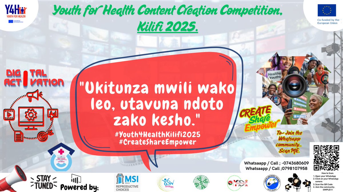 💫💥🇰🇪EMMANUEL KEKE🇰🇪💥💫 (@eliaskeke1) on Twitter photo Education, empowerment, and entertainment can all go together—especially when youth take the lead. #Youth4HealthKilifi2025 #CreateShareEmpower
<a href="/MariakaniY/">MARIAKANI YOUTH EMPOWERMENT GROUP</a> Education, empowerment, and entertainment can all go together—especially when youth take the lead. #Youth4HealthKilifi2025 #CreateShareEmpower
<a href="/MariakaniY/">MARIAKANI YOUTH EMPOWERMENT GROUP</a>