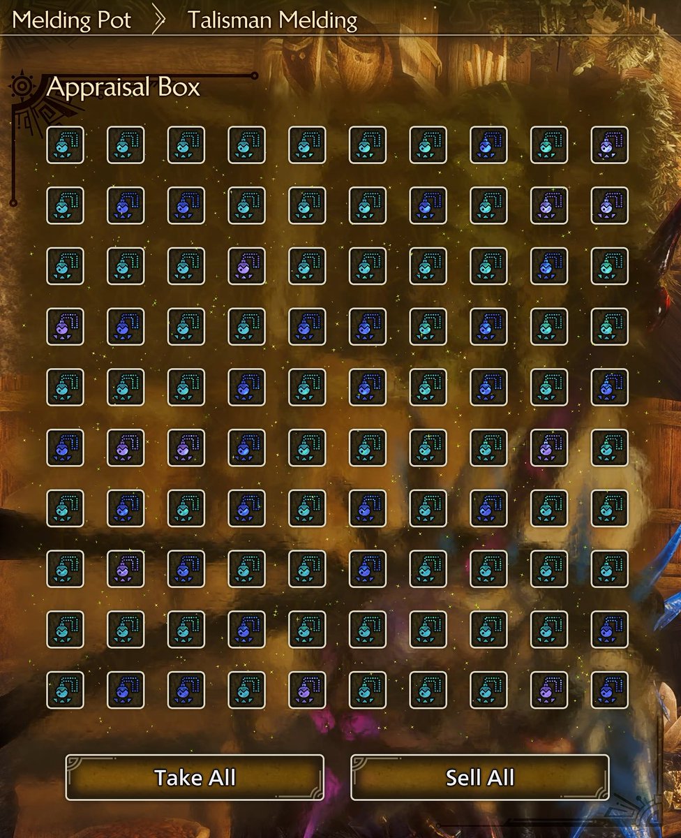 First 100 talisman melds and not a single R8 charm...PAIN 😩