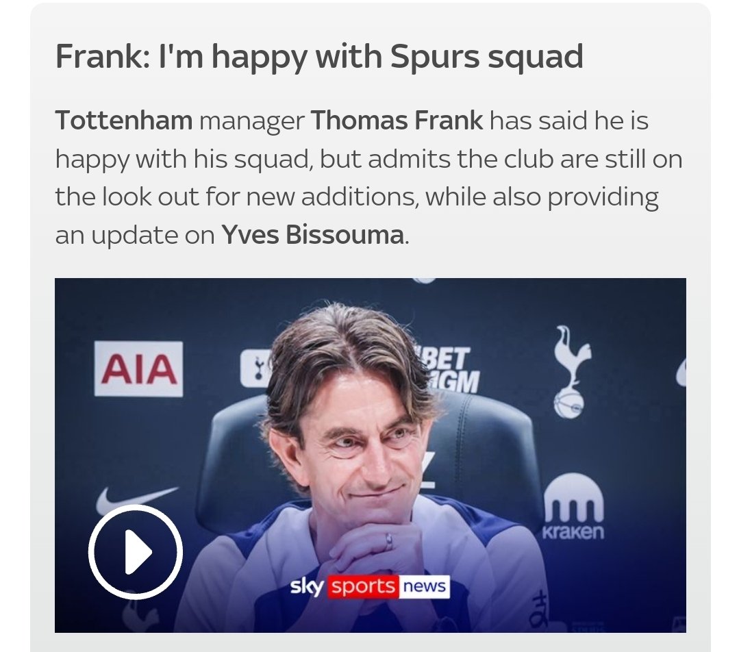So bloody predictable, but I must admit this has been rolled out sooner than I expected. <a href="/SpursOfficial/">Tottenham Hotspur</a> will never change.