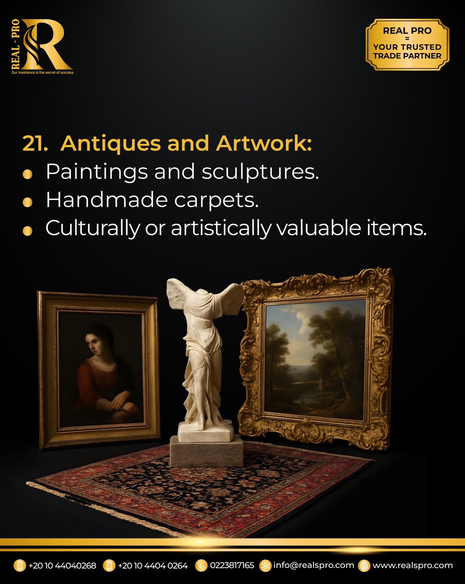 REALPRO31287's tweet photo. Not sure what to import? Real Pro’s Import Card covers key industries 🛳️⚡ Plus a customs broker delivering straight to your factory.
📞 +20 104 404 0264 | 🌐 https://t.co/NELidinZ3U
#ImportCard #SafeImport https://t.co/vwAqQwB1pM