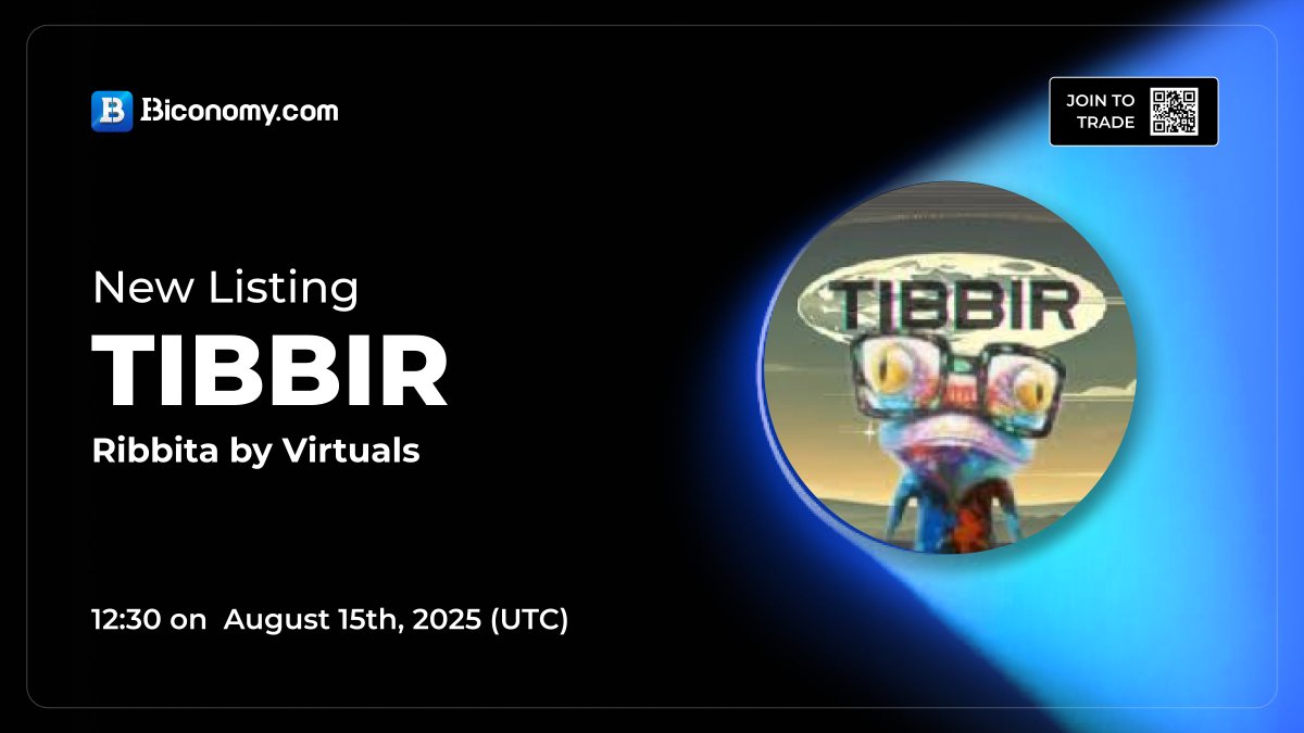🚀NEW LISTING🔥 $TIBBIR

Biconomy.com will list <a href="/ribbita2012/">ribbita</a> with the #TIBBIR / #USDT trading pair at 12:30 on August 15th, 2025 (UTC)🔥

About Ribbita by Virtuals：
"Tibbir is a stealth-launched cryptocurrency project that aims to enhance efficiency and security