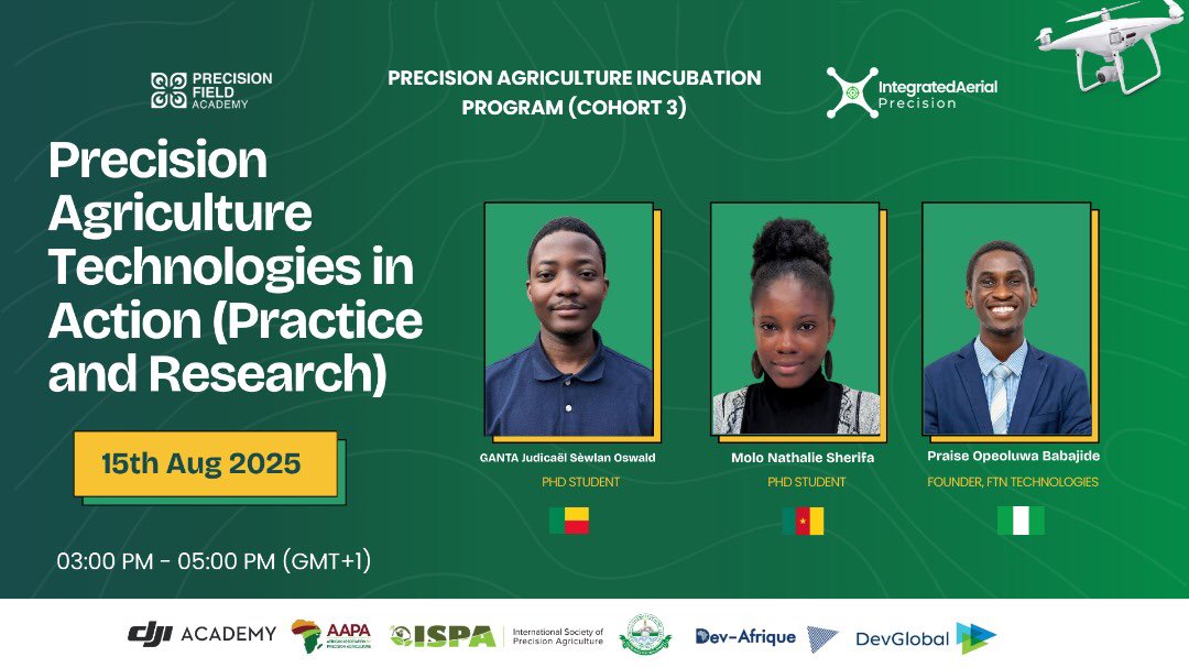 AjayiTitilopeB1's tweet photo. Every masterclass in PAIP Cohort 3.0 is straight 🔥🔥🔥 — no exaggeration.
We'll be live again today at 3 PM for a session on Precision Technology in Action: Practice & Research. Don’t miss it.
Join us 👍
https://t.co/eh5MfVrK1y
https://t.co/urbagbtDOg
#PAIP #Masterclass
 https://t.co/J8yHv9Bc7y