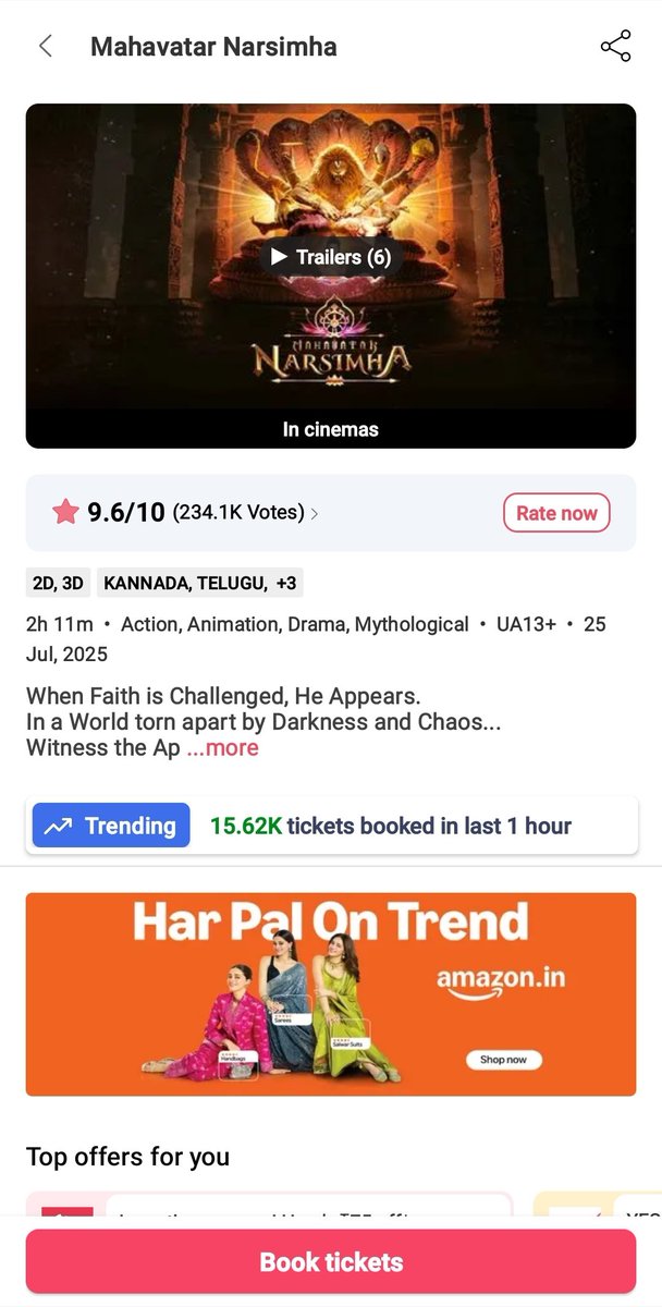 SivaMOfficial's tweet photo. Indian Box Office Storm All India 💥💥💥💥💥 Hourly Sales 
#Coolie - 35.9K 
#CoolieThePowerHouse - 7.78K
#War2 - 52.77K 
#MahavatarNarsimha - 15.62K 
#SuFromSo - 5.85K 
#SumathiValavu - 1.35K+

#CoolWar https://t.co/JCZTdPWDd7