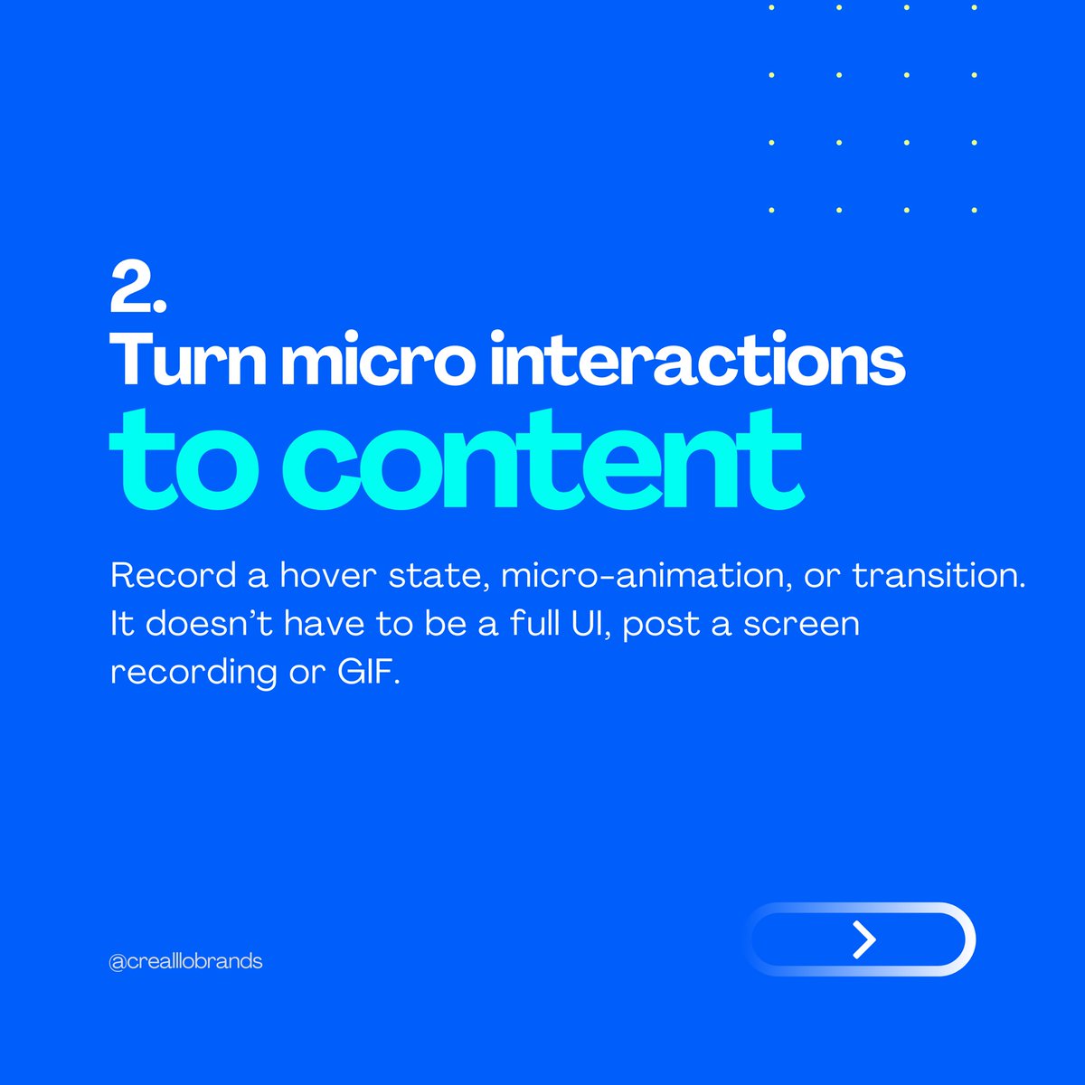 crealllo's tweet photo. If you're a designer and don't know what to post, this is for you👇

Here are 5 ways to post as a designer without waiting for perfect mockups or finished projects.

PART 1 https://t.co/VtrieHY7pC