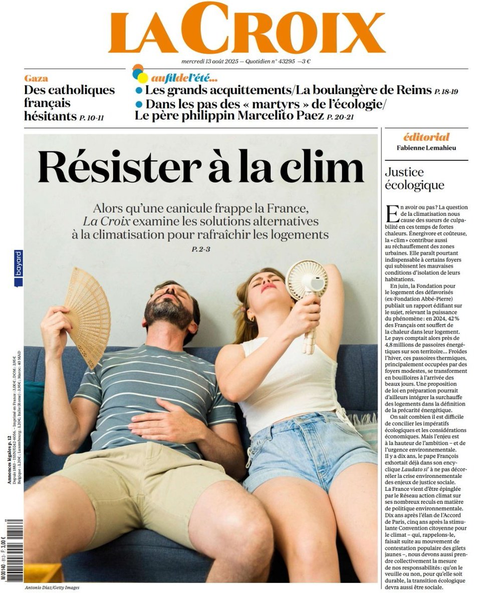 Dans de nombreux médias français on constate une forme de propagande anti-clim très marquée. Comme souvent, cela part d'une bonne intention : la climatisation consomme de l'électricité et la production d'électricité émet du CO2. (1/11) 🧵
#thread #climatisation