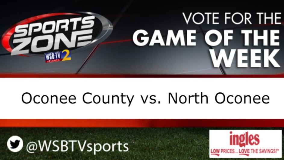 Game of the Week on Friday night! : @ 7:30p.
<a href="/NOHSFootball/">North Oconee Football</a> vs. <a href="/OCFearTheSpear/">Oconee County Warrior Football</a> 

More info here: bit.ly/Wsbtvsp0rts

<a href="/OCHSwarriors/">OCHS</a> <a href="/OCHS_Athletics/">OC Warrior Athletics</a> <a href="/NOHS_Baseball/">NorthOconee Baseball 2016-2024 Era</a> <a href="/Northoconeeath/">North Oconee Athletics</a> <a href="/OCHSwarriors/">OCHS</a> <a href="/jr48jj/">J.R. Whitfield</a> <a href="/Coach_JDukes/">Jim Dukes</a>