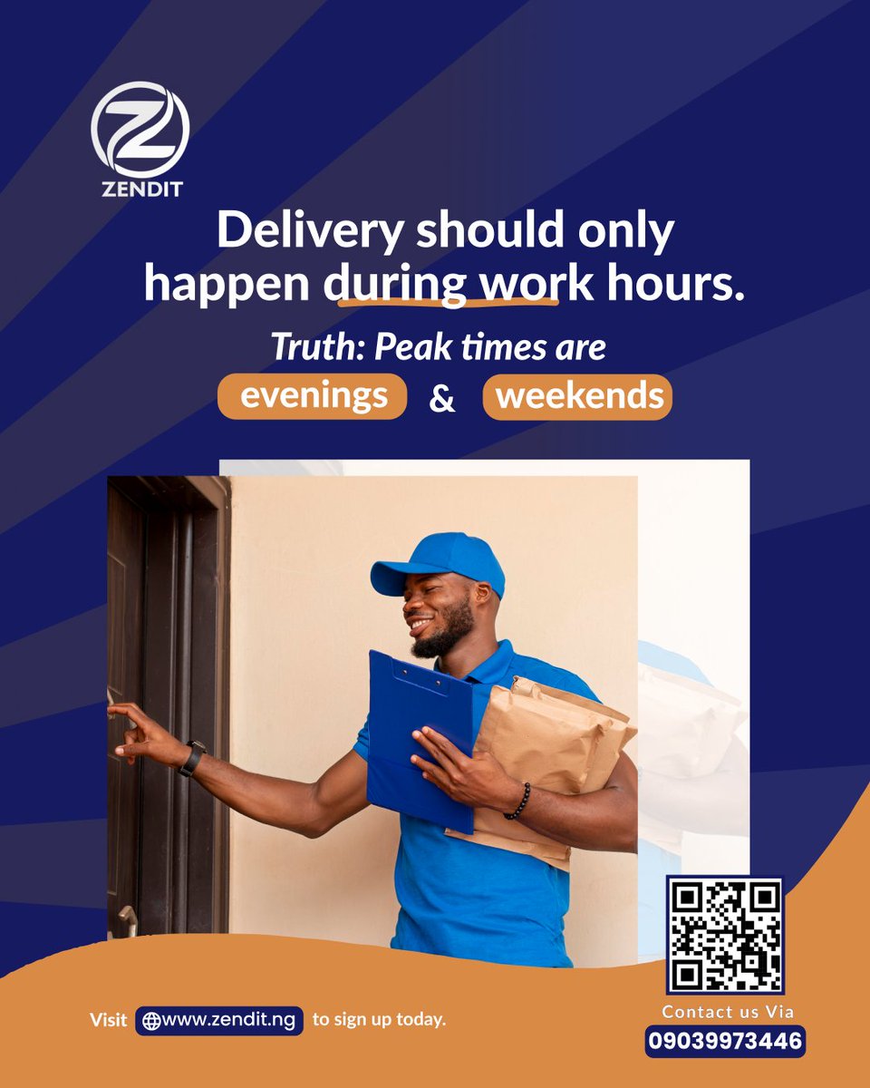 Zendittech's tweet image. Stop missing delivery windows! No is No

Zendit delivers when your customers are free🚀 #zendit #DeliverySolutions #SaaS