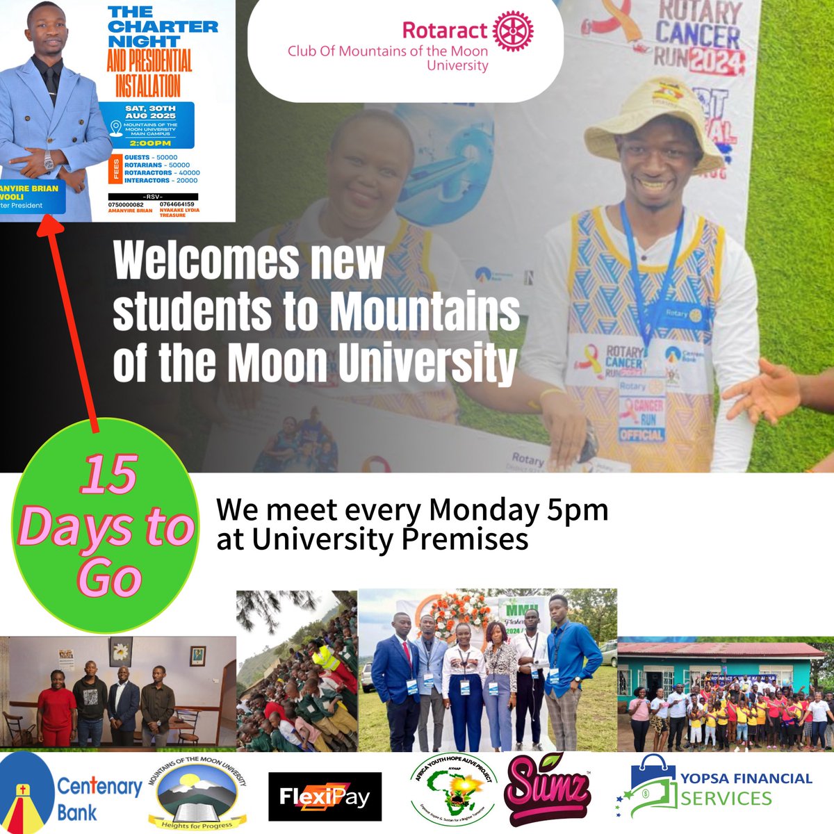 Welcome new students of mountains of the moon University 
#เสน่หาวาโยคิว8 #JossGawinFancon