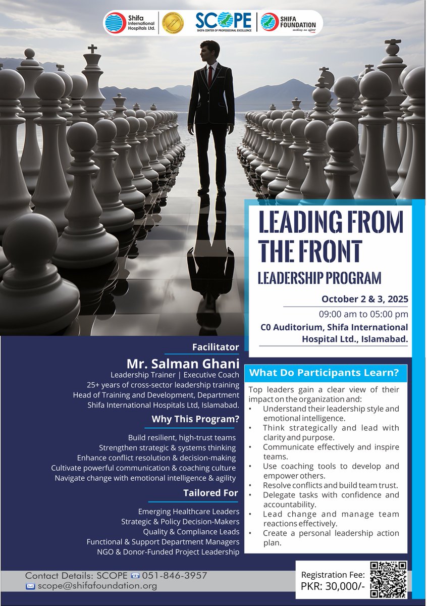 Introducing “Leading from the Front” – A Leadership Development Experience.
A powerful, 2-day program designed to equip your top talent with the mindset, tools, and strategies to lead with vision, courage, and purpose.

Register Now: app.smartsheet.com/b/form/0197abc…