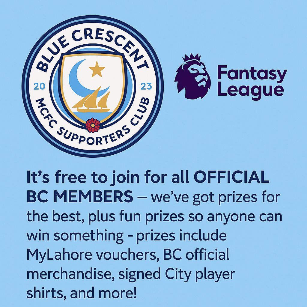 _BlueCrescent's tweet image. The Premier League’s kicking off and so are we.
Yup, Blue Crescent’s got its very own Fantasy League for official members 💼📊

Think you’re the next Guardiola? Or just in it for the banter? Either way — we’ve got prizes galore 🏆

📲 Hit the link in our bio and get involved.