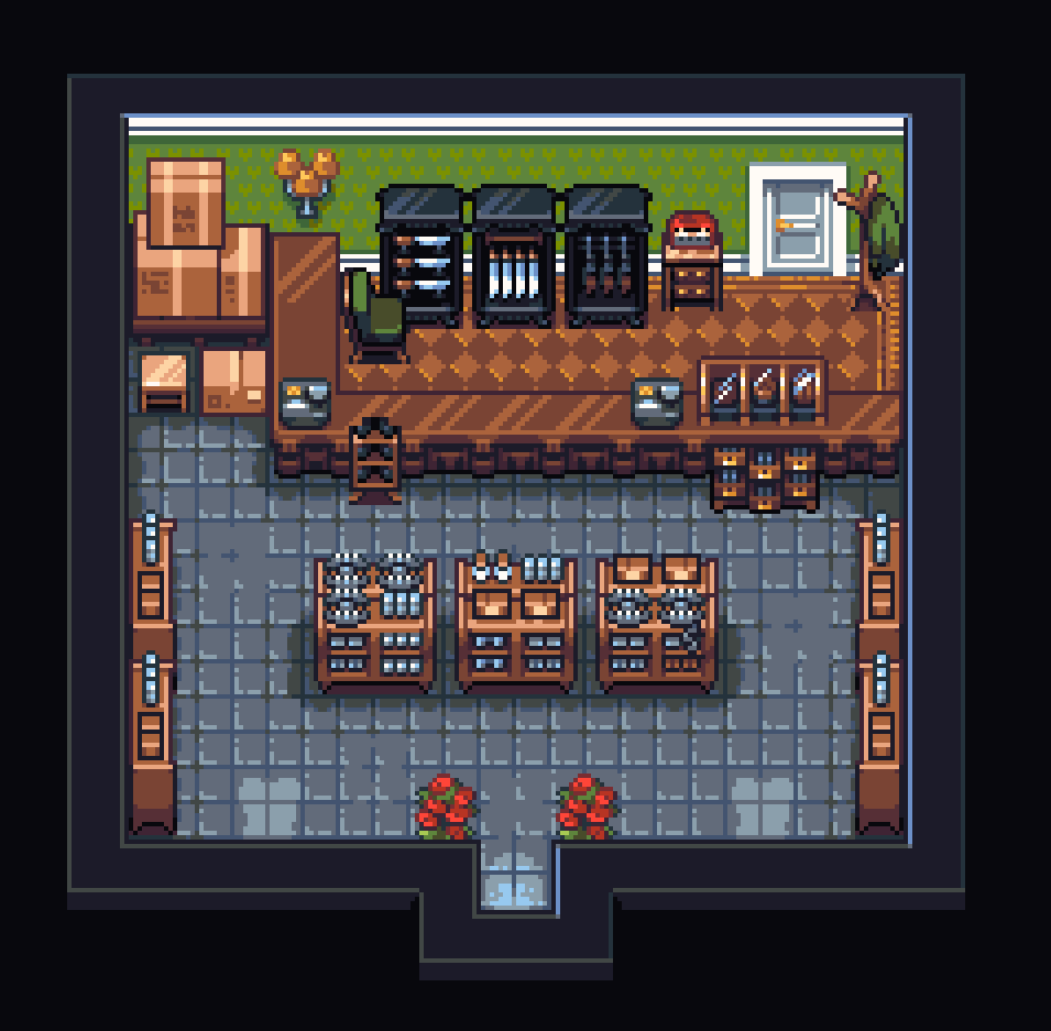 Lookin' for some gear? Quartet launches on August 26! #QuartetRPG #pixelart #indiedev