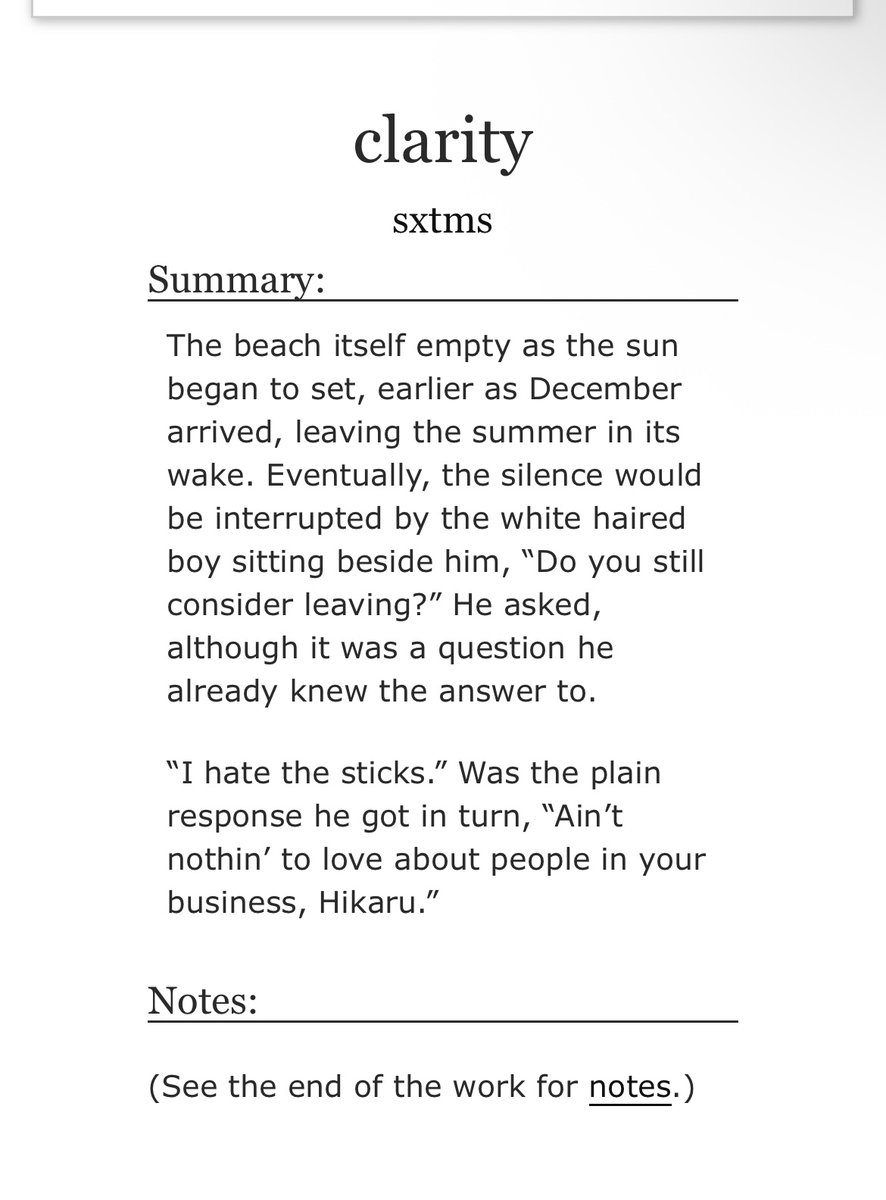 sxtms's tweet photo. hi i just needed to vomit words on paper so new ao3 post!! see you all next year or something! https://t.co/MyxncHz083