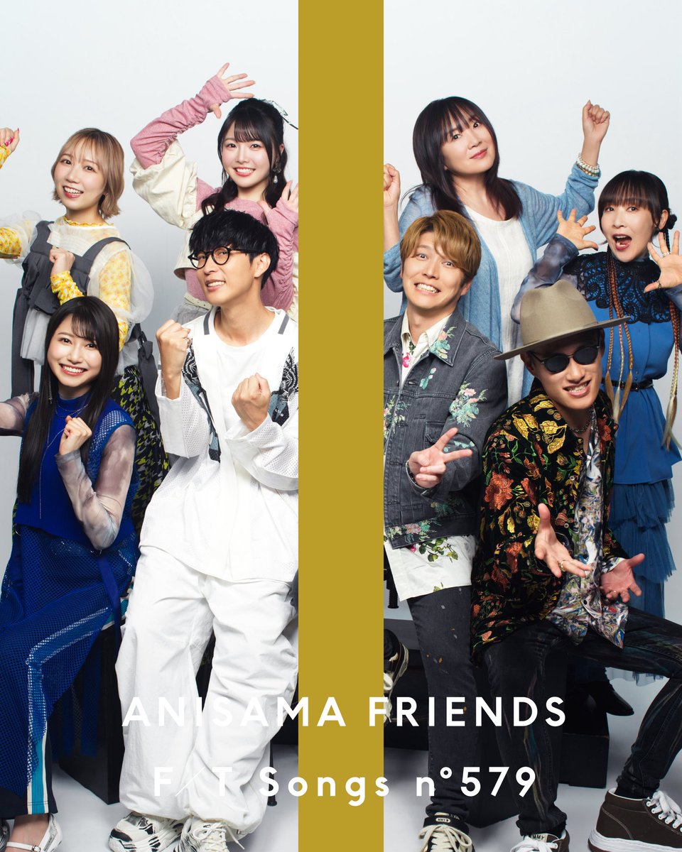 THE FIRST TAKE (@the_firsttake) on Twitter photo 【#THEFIRSTTAKE】
ー
No.579
ANISAMA FRIENDS
<a href="/anisama/">Animelo Summer Live</a>
<a href="/angela_staff/">angela STAFF</a>
<a href="/Masayoshi_Oishi/">大石昌良【オーイシマサヨシ】</a>
<a href="/LoveLoveDragon/">🐣奥井雅美🐣</a>
<a href="/trysail_staff/">TrySail公式</a>
<a href="/FLOW_official/">FLOW</a>
ー
第579回はアニソンライブイベント、「Animelo Summer Live (アニサマ)」よりANISAMA FRIENDSが初登場。 【#THEFIRSTTAKE】
ー
No.579
ANISAMA FRIENDS
<a href="/anisama/">Animelo Summer Live</a>
<a href="/angela_staff/">angela STAFF</a>
<a href="/Masayoshi_Oishi/">大石昌良【オーイシマサヨシ】</a>
<a href="/LoveLoveDragon/">🐣奥井雅美🐣</a>
<a href="/trysail_staff/">TrySail公式</a>
<a href="/FLOW_official/">FLOW</a>
ー
第579回はアニソンライブイベント、「Animelo Summer Live (アニサマ)」よりANISAMA FRIENDSが初登場。