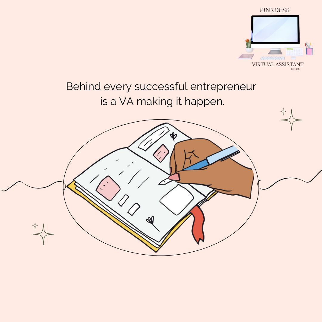 PinkDeskVa's tweet photo. Clients dream big and we make those dreams run on schedule. A VA isn’t in the spotlight, but our work shapes the stage. We organize, strategize, and execute with precision. Without us, the big picture would be a little blurry.

 #VirtualAssistantSupport #VACommunity #VAInspiratio https://t.co/yzDPhiAOGz