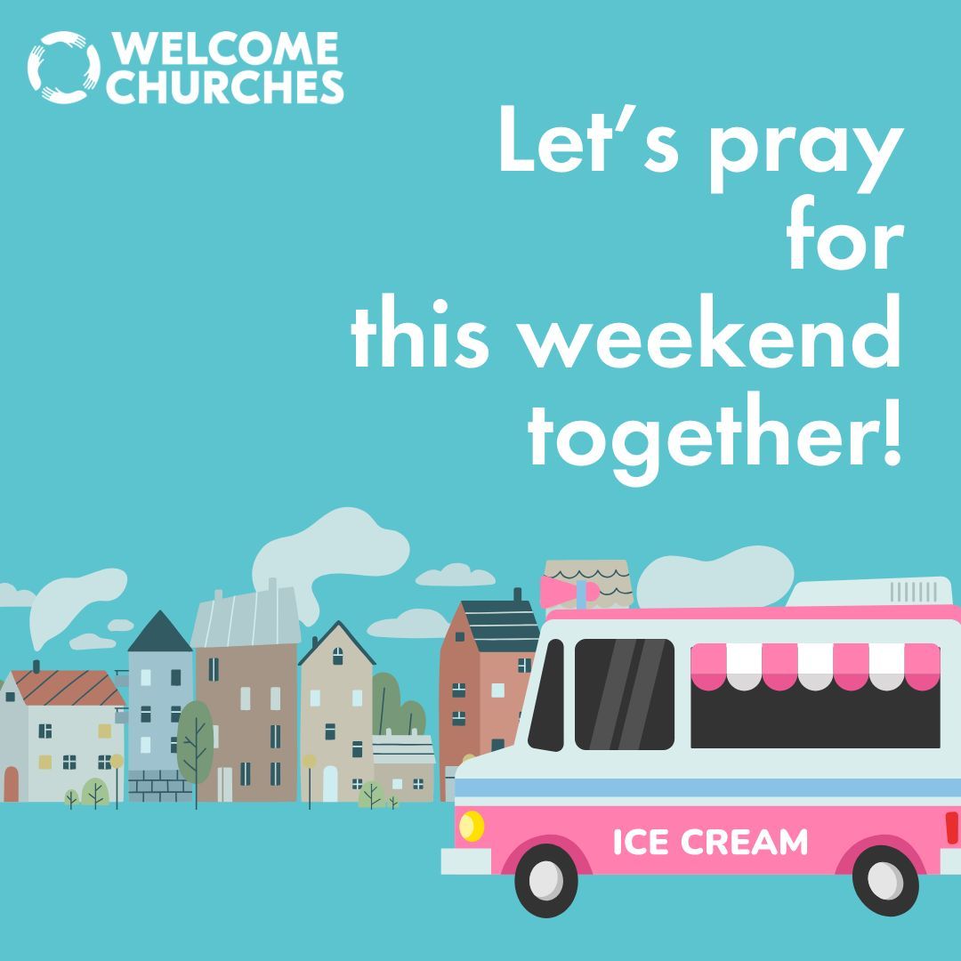 As ice cream vans roll by, we pray for peace in our streets this weekend.
May refugees &amp; people seeking asylum enjoy this brilliant summer without fear.🍦 

Want to take action in #FindingThePeace?
👉 welcomechurches.org/findingthepeace
#Refugees #Welcome