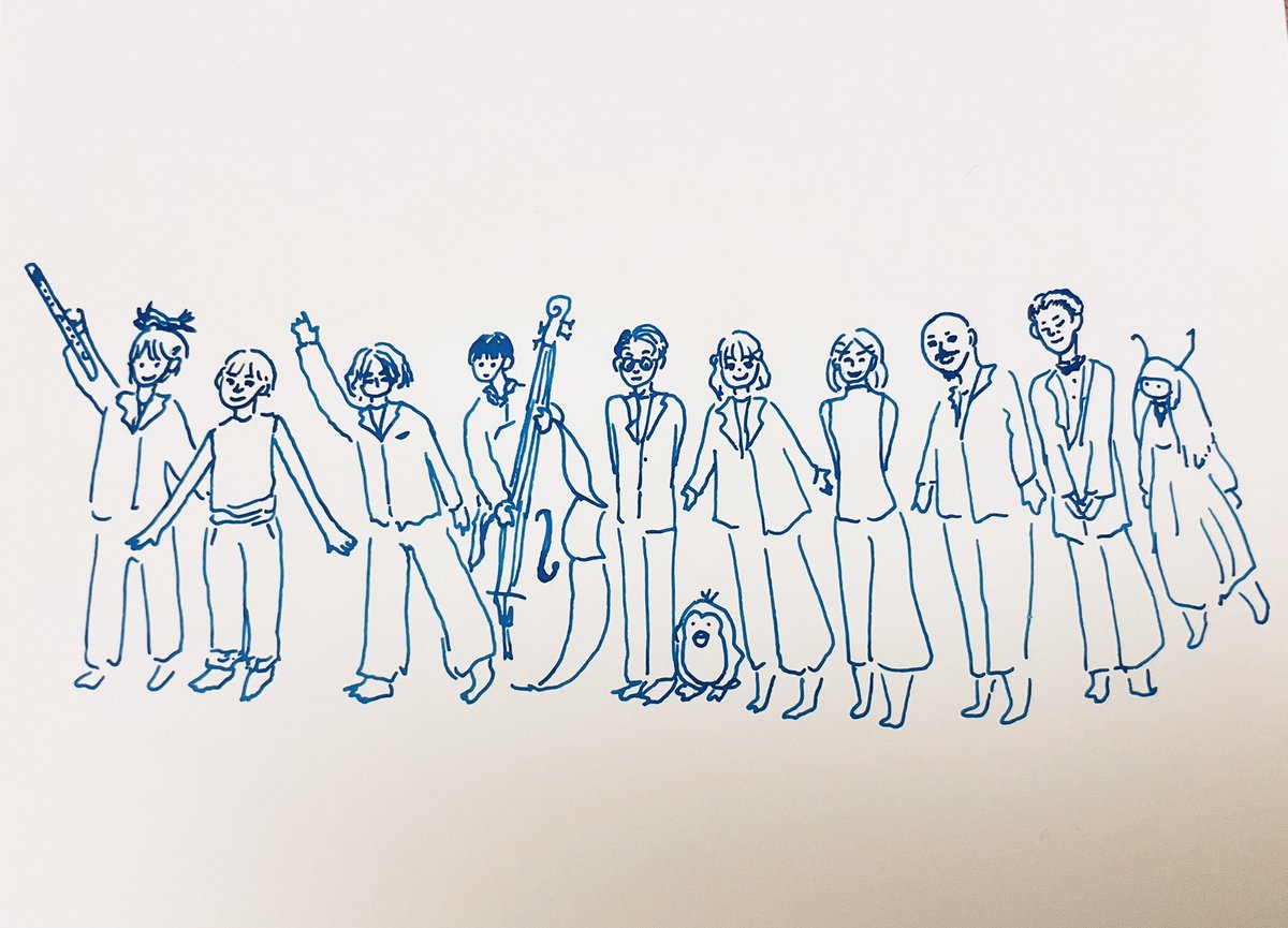 Reflections of Luminescent Creatures
バンドメンバーを描きました✍🏼✴︎