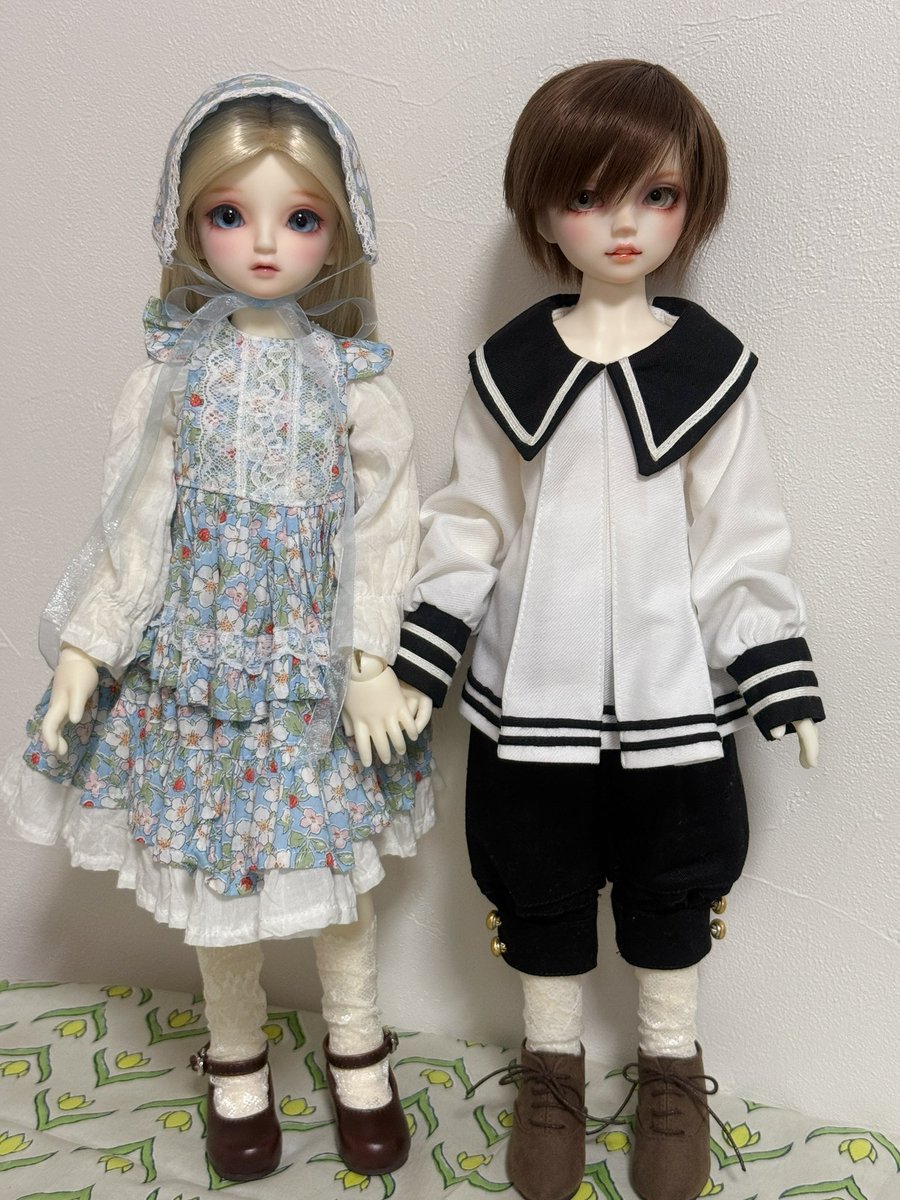 着替えました🫶🏻
お靴履くとロアくんの方が大きくなるところがポイントです！