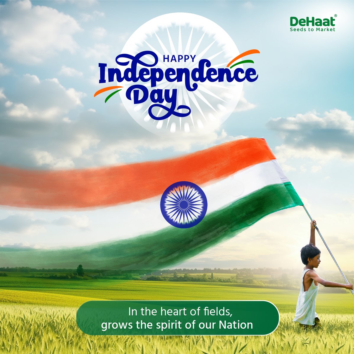 On the 79th #IndependenceDay, we celebrate the resilience, unity and pride that make India thrive - from every city street to every green field.  🌾

Happy Independence Day! 🌾🇮🇳
Jai Hind! 🇮🇳
#ProudlyIndian #JaiHind #IndependenceDay2025 #IndependenceDayIndia