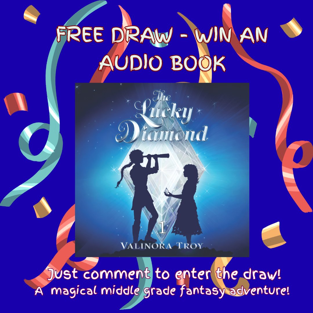 Morning &amp; happy Friday!
'The Lucky Diamond' audio book is out next Thurs, if you'd like to be entered into a draw to win a free copy, comment below &amp; repost! 
I'll also share some reviewer quotes over the next week to tempt you to listen!
Have a great day! #middlegrade #fantasy