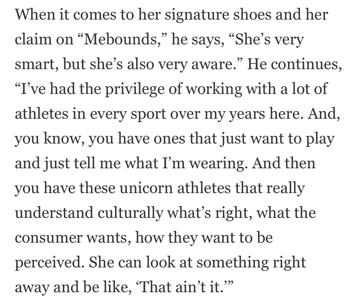 From the Reebok CEO 😌