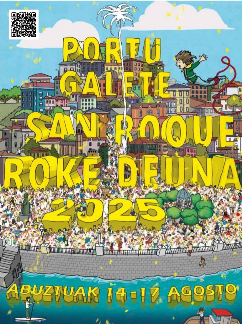 Unsurconmuchono's tweet photo. #Portugalete
#Fiestas #Jaiak 
#SanRoque #RokeDeuna

Programa: https://t.co/R1Yg7zyG4K https://t.co/kxzGstEHbX