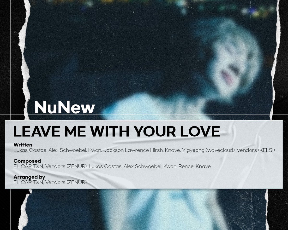 DMDMusicTH's tweet photo. 🔥 Tomorrow Night on SBS! 🔥

NuNew’s Korea début song 
♪LEAVE ME WITH YOUR LOVE” (Shot Version) 
will finally light up the stage!

✨ This special version was recorded and produced exclusively for the Gayo Daejeon a one-of-a-kind performance you won’t want to miss.

📺 Experience NuNew’s charm in this short yet powerful stage, and be sure to share your thoughts afterward.

A talented producer and countless staff members came together to create this song.
Who could be behind this special track?

Stay tuned for the release of the full version and the long-awaited announcement of NuNew’s Korean debut schedule!

Who’s the producer behind LEAVE ME WITH YOUR LOVE?
NuNew Korea Début Single

SBS UNIPOP X NUNEW
#2025SBSSummerXNuNew #UNIPOP 
#NuNew #누뉴 @CwrNew 
#DMDMUSIC