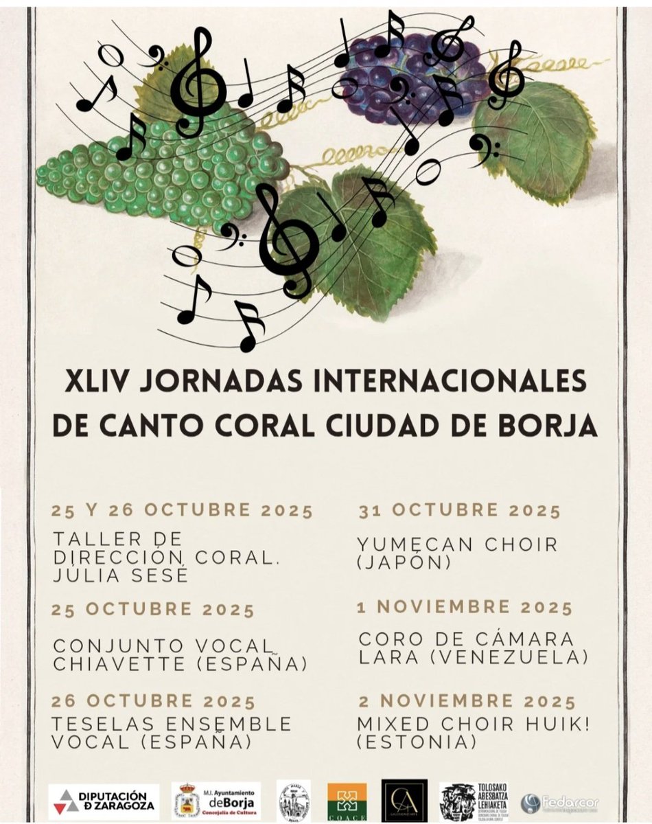 Jornadas Internacionales de Canto Coral Ciudad de Borja
jornadascoralistasborja.com/inicio