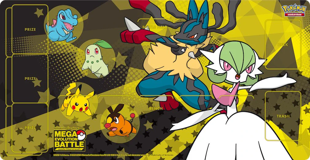 海外ポケモンカード　メガルカリオ vs サーナイト　ガルーラ　プレイマット GyYbueAa4AY2J9A?format=webp&