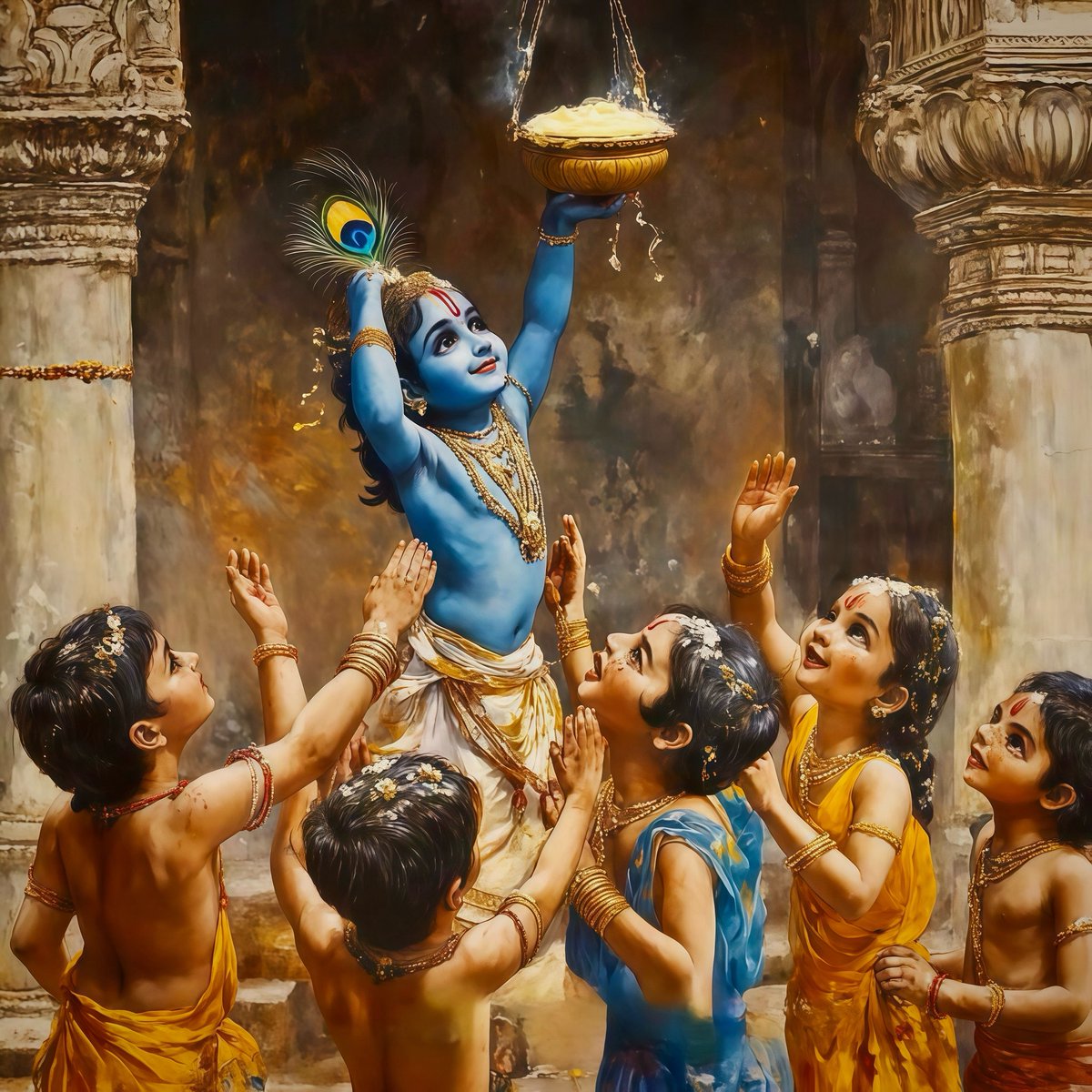AnkuShPran's tweet photo. Zaram Satam Poshte 🙏🏻❣️  Janamashtami ki Sabhi ko Shubhkamnaye ❤️🔱 Jai Shree Krishna ❤️ https://t.co/MRpwkw9YIz