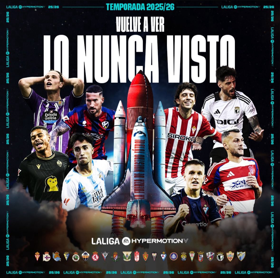 🧵GUÍA LALIGA HYPERMOTION 25/26 🧵

👉 Hoy inicia la segunda división, por lo que en este hilo haré una guía sobre sus 22 equipos y destacando:

👔 Entrenador 
⭐ Mejor jugador 
✍️ Fichaje estrella 
👋 Baja más sensible 

👇
