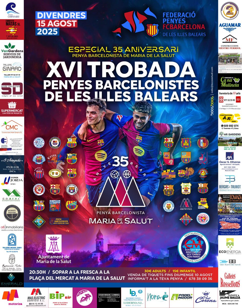 Avui és el dia!!

Ho passarem bé culers!!

💙❤️