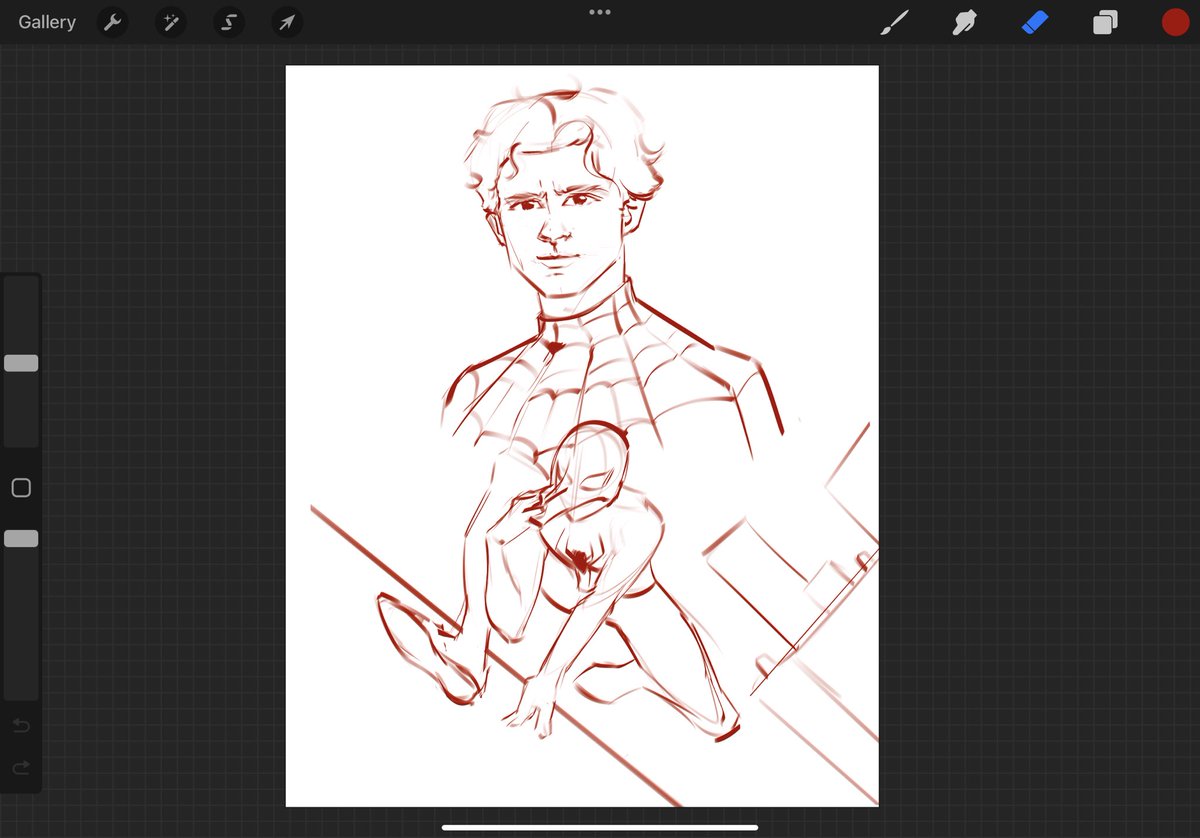 WIP

drew Spiderman, since there's an upcoming movie 🙌