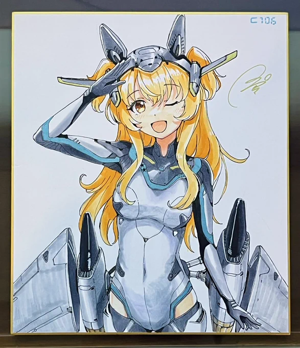 会場限定頒布の色紙① メカ・マヤノトップガン #C106