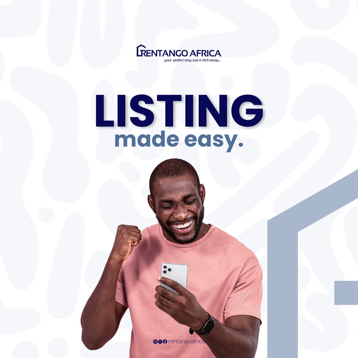 Rentangoafrica's tweet photo. Listing made easy 
Turn your space into a money-maker in just a few clicks!
Start today with Rentango Africa  where hosting begins effortlessly.

List now @ https://t.co/9wP3TbFp08 &amp; welcome your first guest

#RentangoAfrica #ListYourSpace #EasyHosting #RentalMadeSimple https://t.co/VWYRBZEEnw