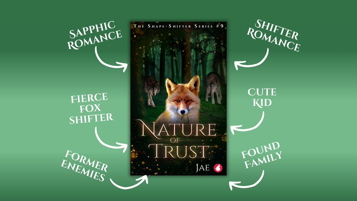Jae ๐ณ๏ธโ๐ (@jaefiction) on Twitter photo It's #TropeTuesday, so I'm sharing the tropes you can find in my new sapphic romance novelette "Nature of Trust": 
๐ฉท Found family
๐งก Former enemies
๐ Shifter romance
๐ Fierce fox shifter
๐ Cute kid 
You can get the ebook here: 
mybook.to/NoT9 It's #TropeTuesday, so I'm sharing the tropes you can find in my new sapphic romance novelette "Nature of Trust": 
๐ฉท Found family
๐งก Former enemies
๐ Shifter romance
๐ Fierce fox shifter
๐ Cute kid 
You can get the ebook here: 
mybook.to/NoT9