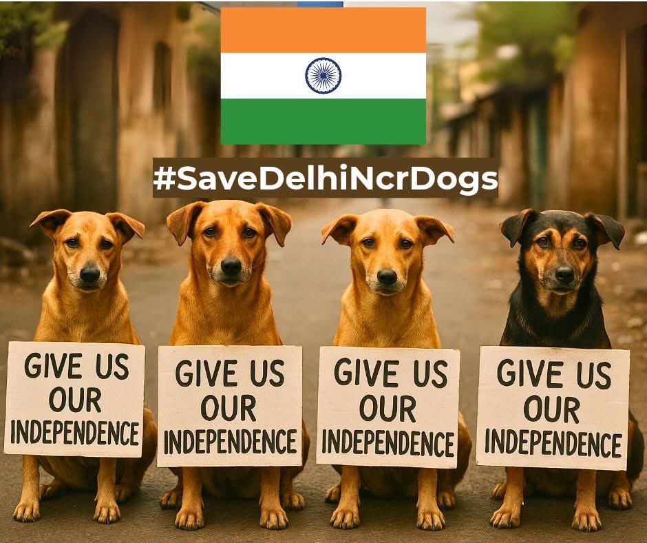 SaveTheDogsGoa's tweet photo. #IndependenceDay 
#IndependenceDay2025 
#SaveDelhiDogs2025 
#SaveGoaDogs2025 
#india https://t.co/hfaqMoeDwS