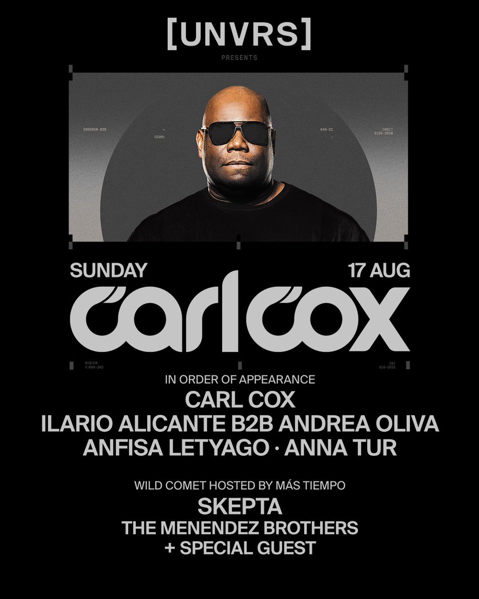 annaturdj's tweet image. Ready for Sunday? 
📍 @unvrsibiza #mainroom #carlcox