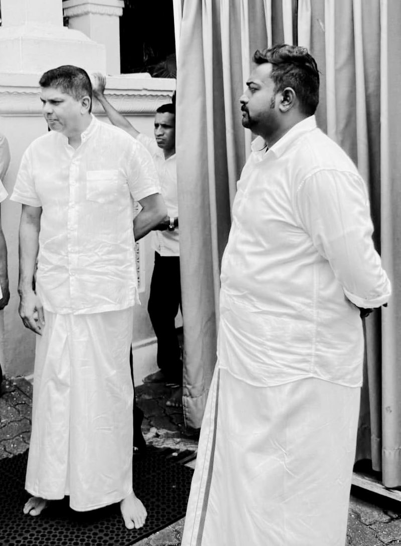 It is with deep sadness that I learn of the passing of Hon. #LohanRatwatte, former Minister.

He was a true pillar in my political journey, standing by me with unwavering support. His guidance and friendship were invaluable, and we shared many unforgettable adventures together.
