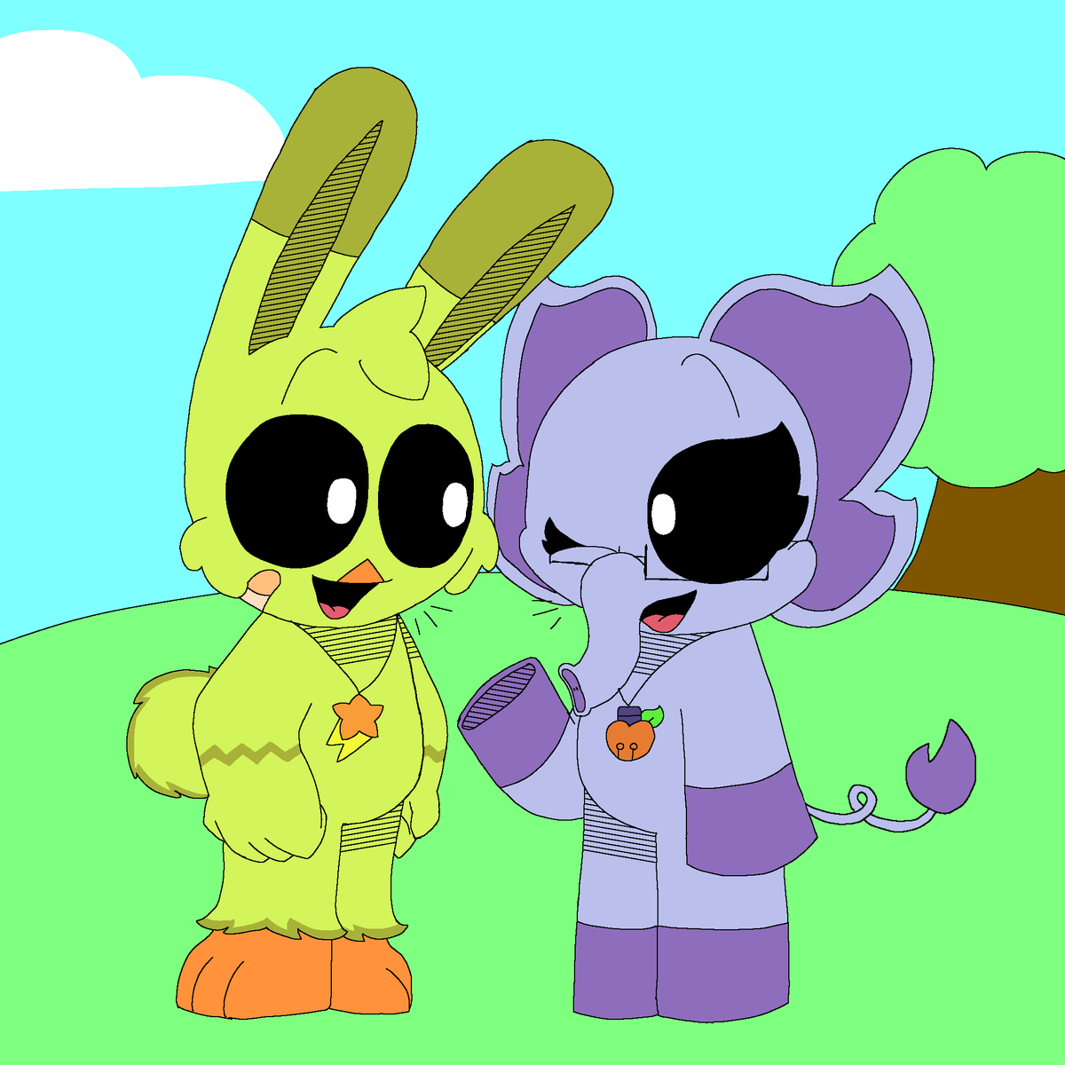 RoshTheRacoon8's tweet photo. They love talking! :D
#SmilingCritters #SmilingCrittersAU #SmilingCrittersJR #HokinChickenscotch #BuckyPiggyphant https://t.co/WogaCIJAxI