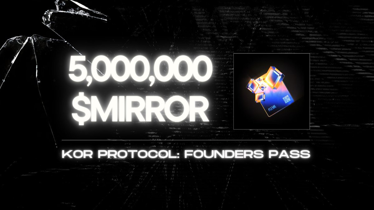 0xmordem's tweet photo. 5M $MIRROR tokens reserved for NFT holders! 

The Black Mirror Web3 experience is now live with KOR Protocol @KorProtocol 

#BlackMirror #NFT #Web3 #KORProtocol https://t.co/sQ9mdXqfku